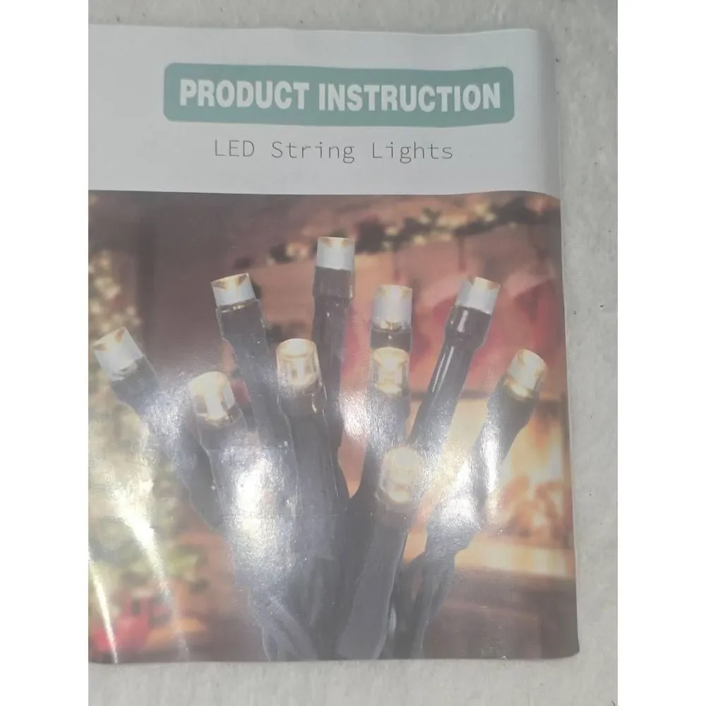 NEW 3 boxesLED String Lights Warm White Black Wire Fairy 8 Modes Timer IP65 Deco